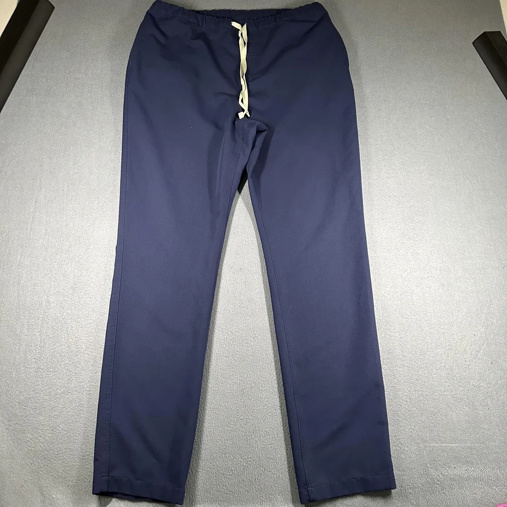 FIGS Technical Collection Pants Mens Large Blue Scrub Drawstring Workwear Pocket